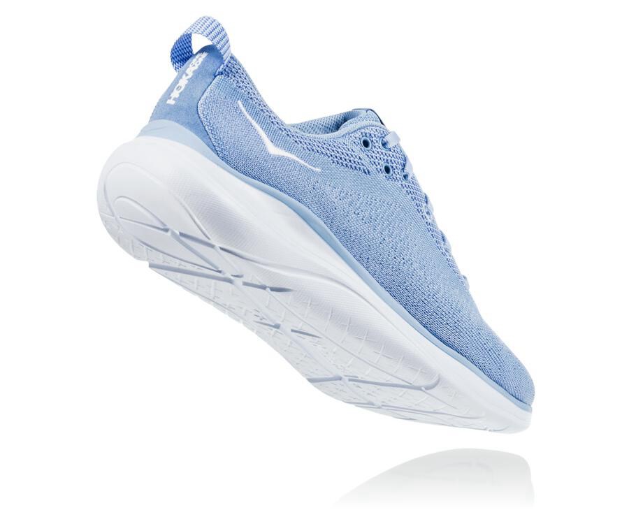 Zapatillas Running Hoka One One Mujer - Hupana Flow - Azules/Blancas - FEU104385